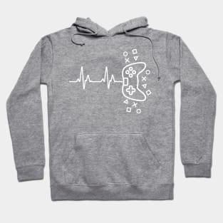 Gamer Heart Beat Video Game Lover Hoodie